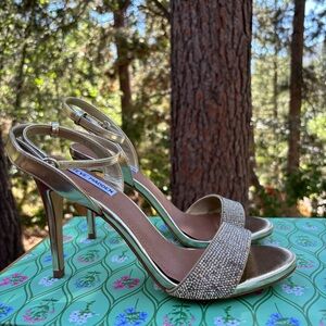 Gold Rhinestone Steve Madden Stilettos